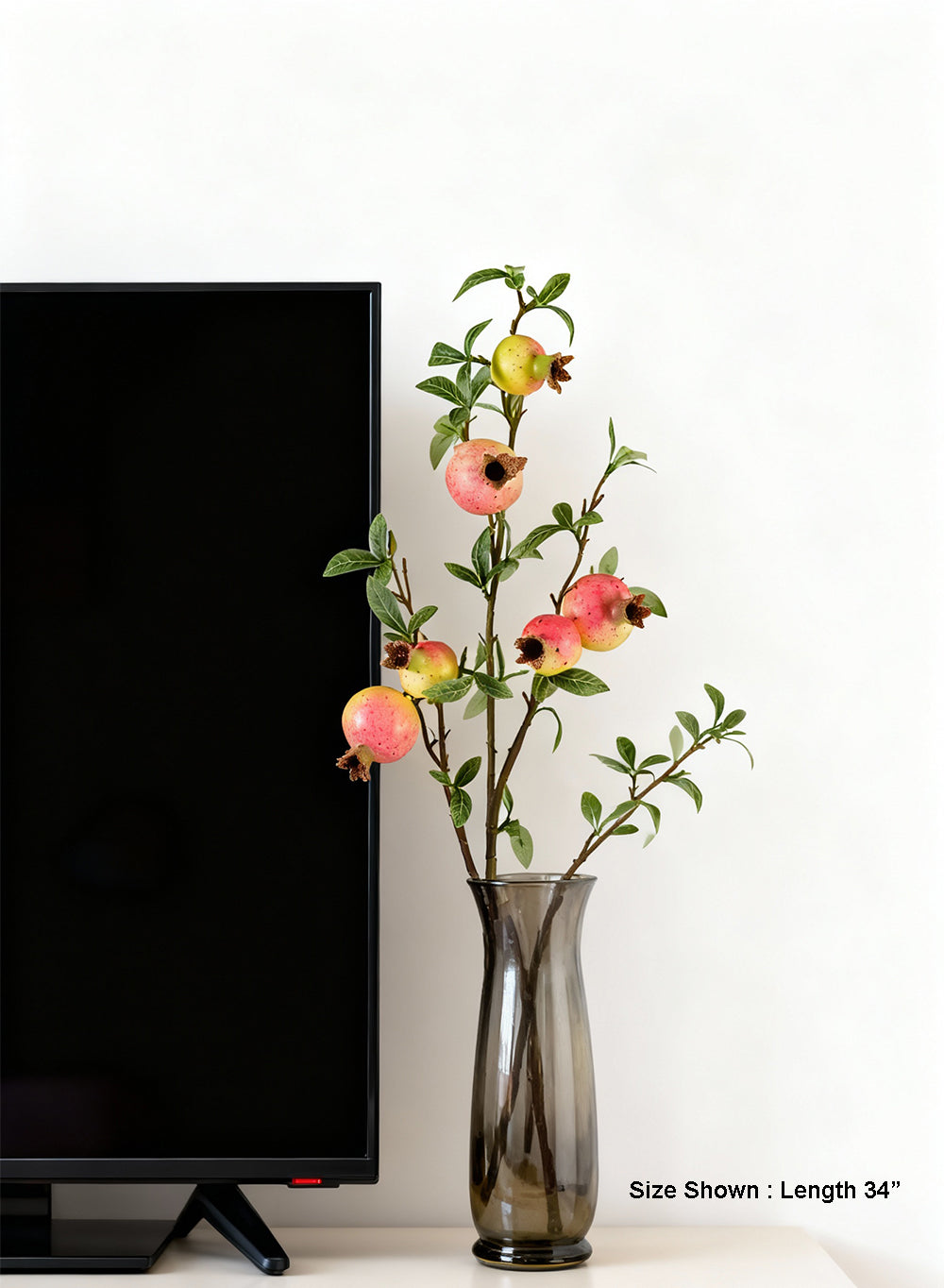 Faux Pomegranate Branch, in 2 Colors, Pack of 12