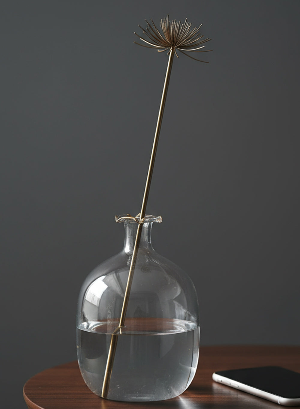 Honeyglow Clear Glass Bottle Bud Vase, 4" Diameter & 6" Tall, Pack of 12