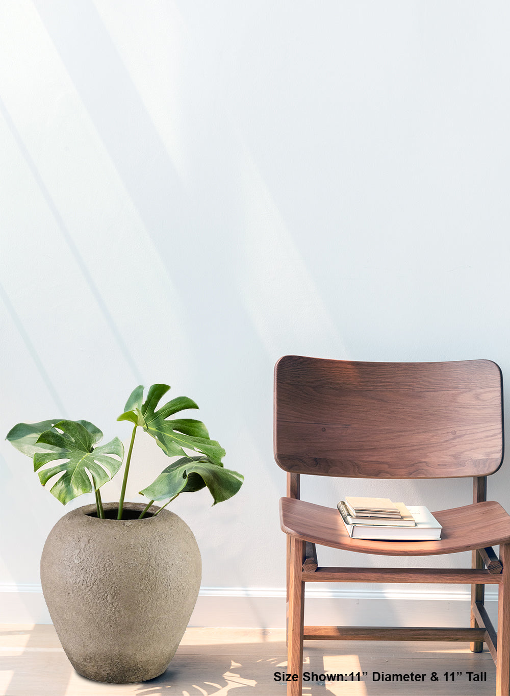 Caldera Rustic Ceramic Vase, 11" Tall