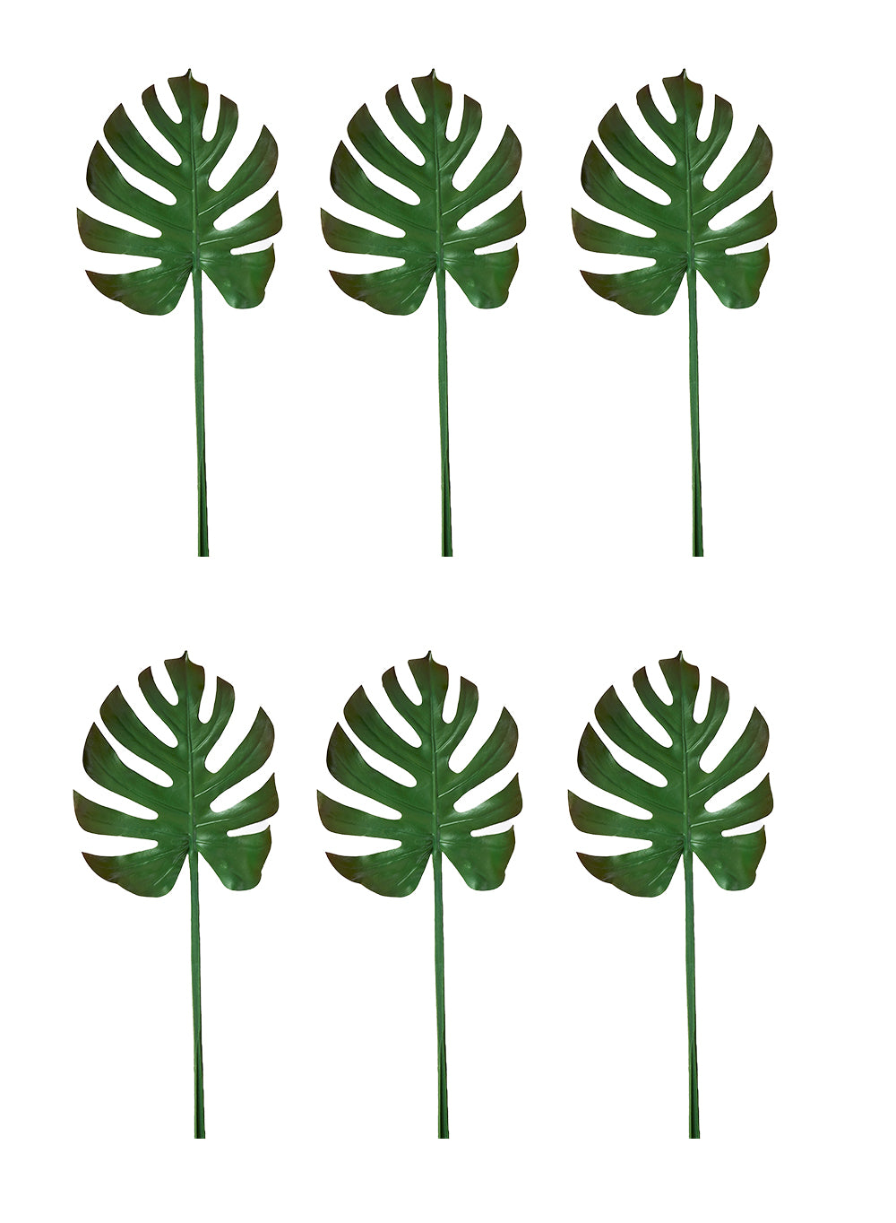 Faux Tropical Palm Leaves, Pack of 12