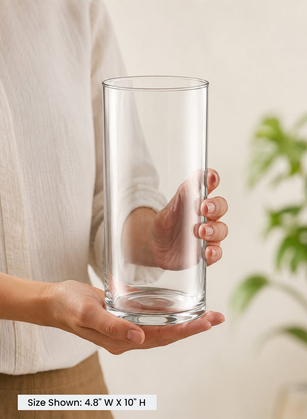 Clear Glass Cylinder Vase Collection