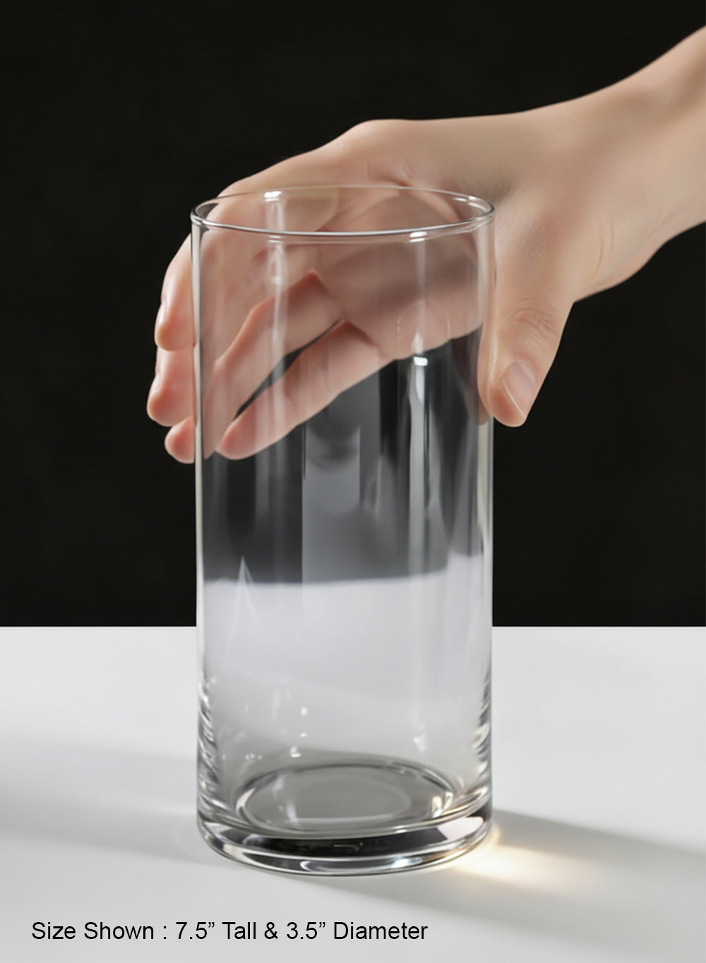 Clear Glass Cylinder Vase Collection