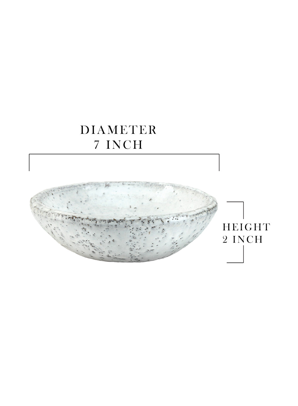 Vintage White Cement Bowl Vase, in 2 Sizes