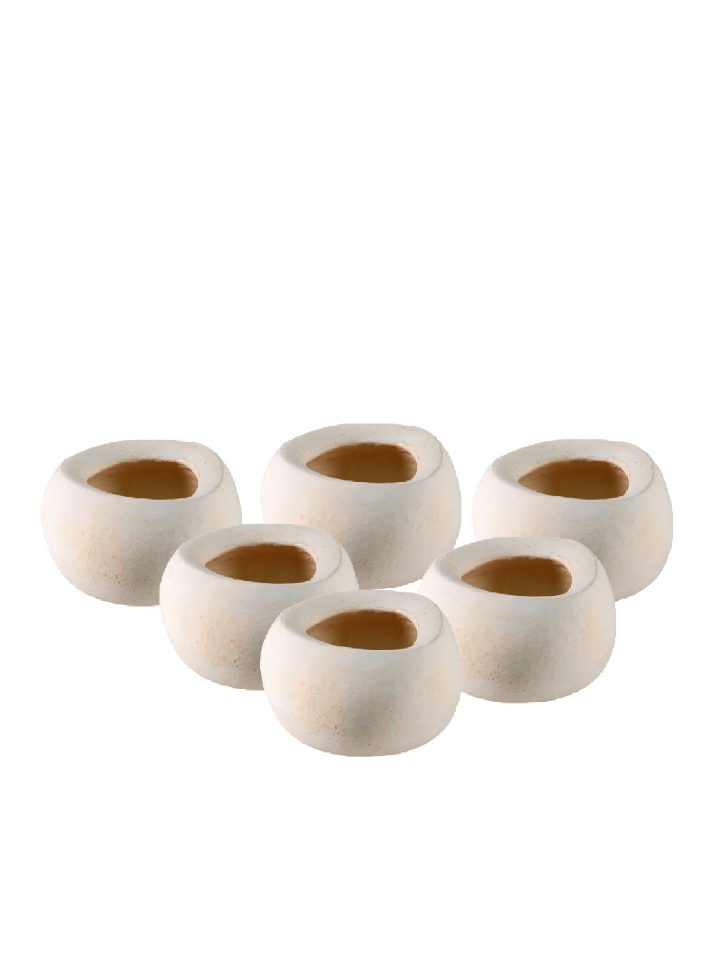 Sienna Ivory Cement Bowl, 6" Diameter & 3.5" Tall
