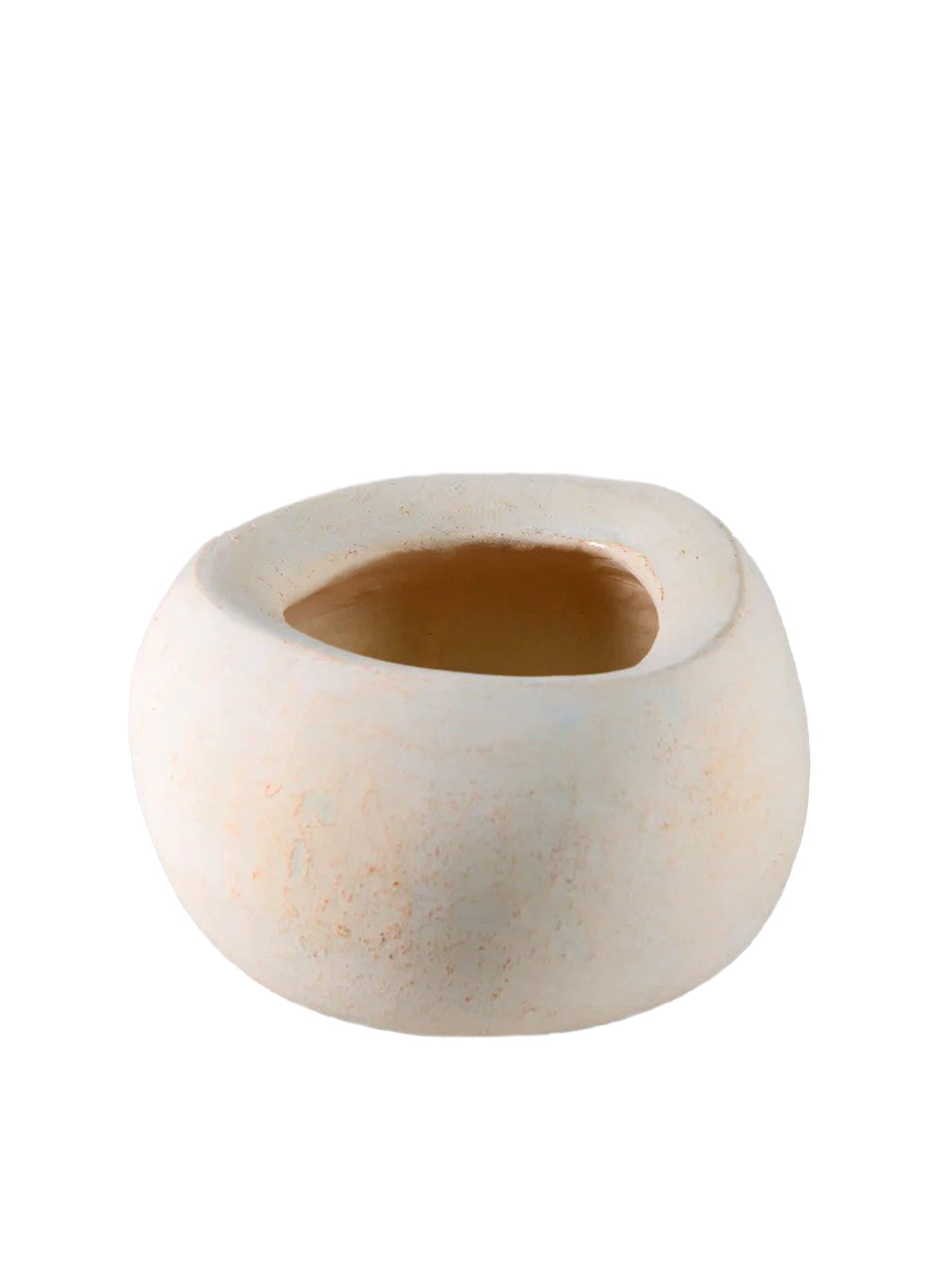 Sienna Ivory Cement Bowl, 6" Diameter & 3.5" Tall