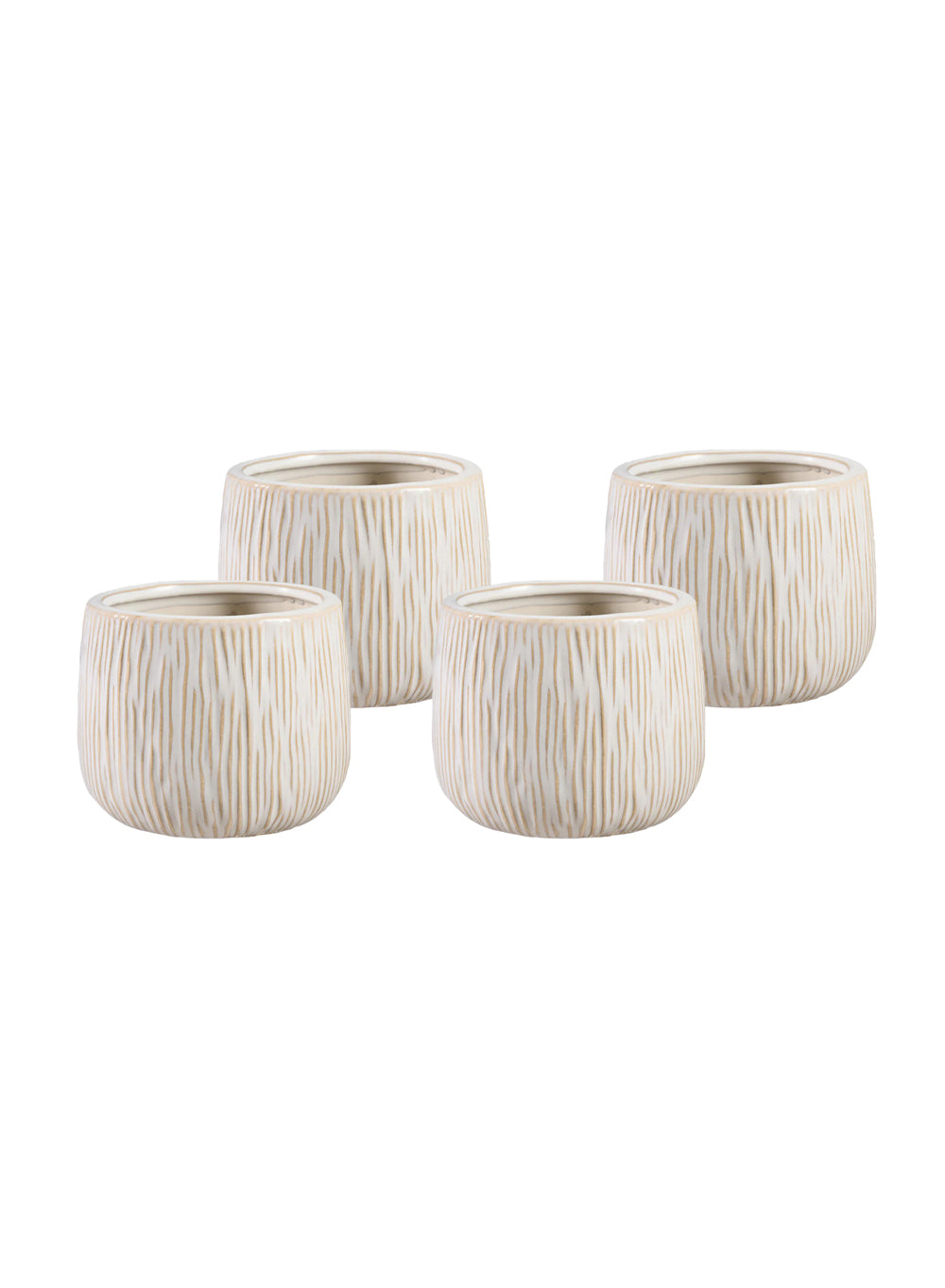 Arlo Ribbed Ceramic Cachepot Collection
