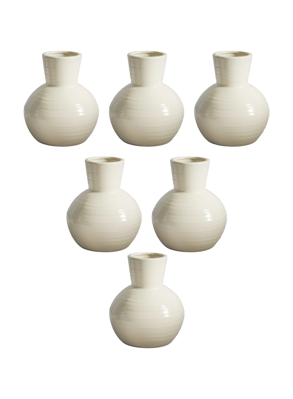 Pearl Ceramic Vase Collection
