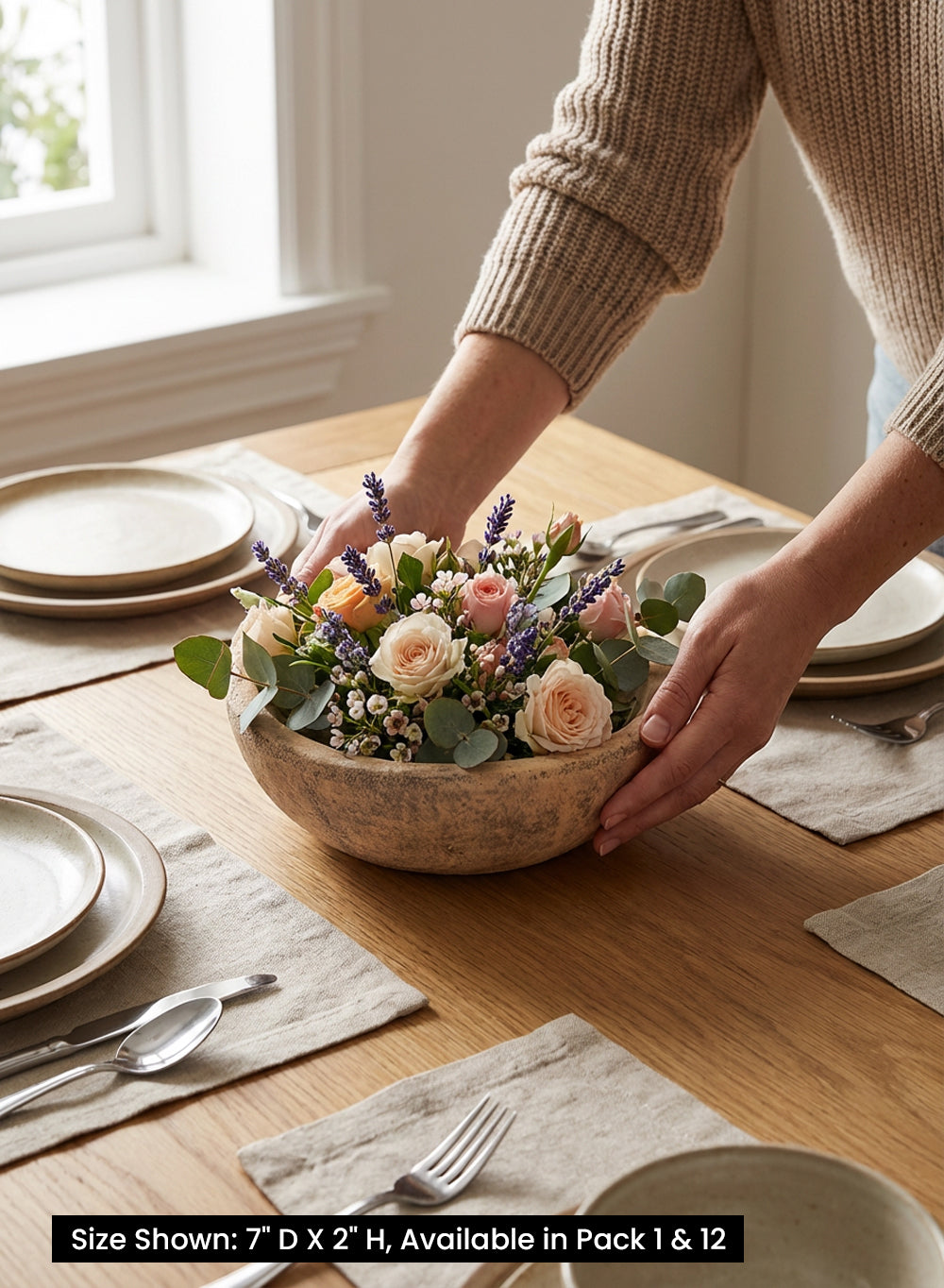 Stonelook Shallow Ceramic Décor Bowl Collection