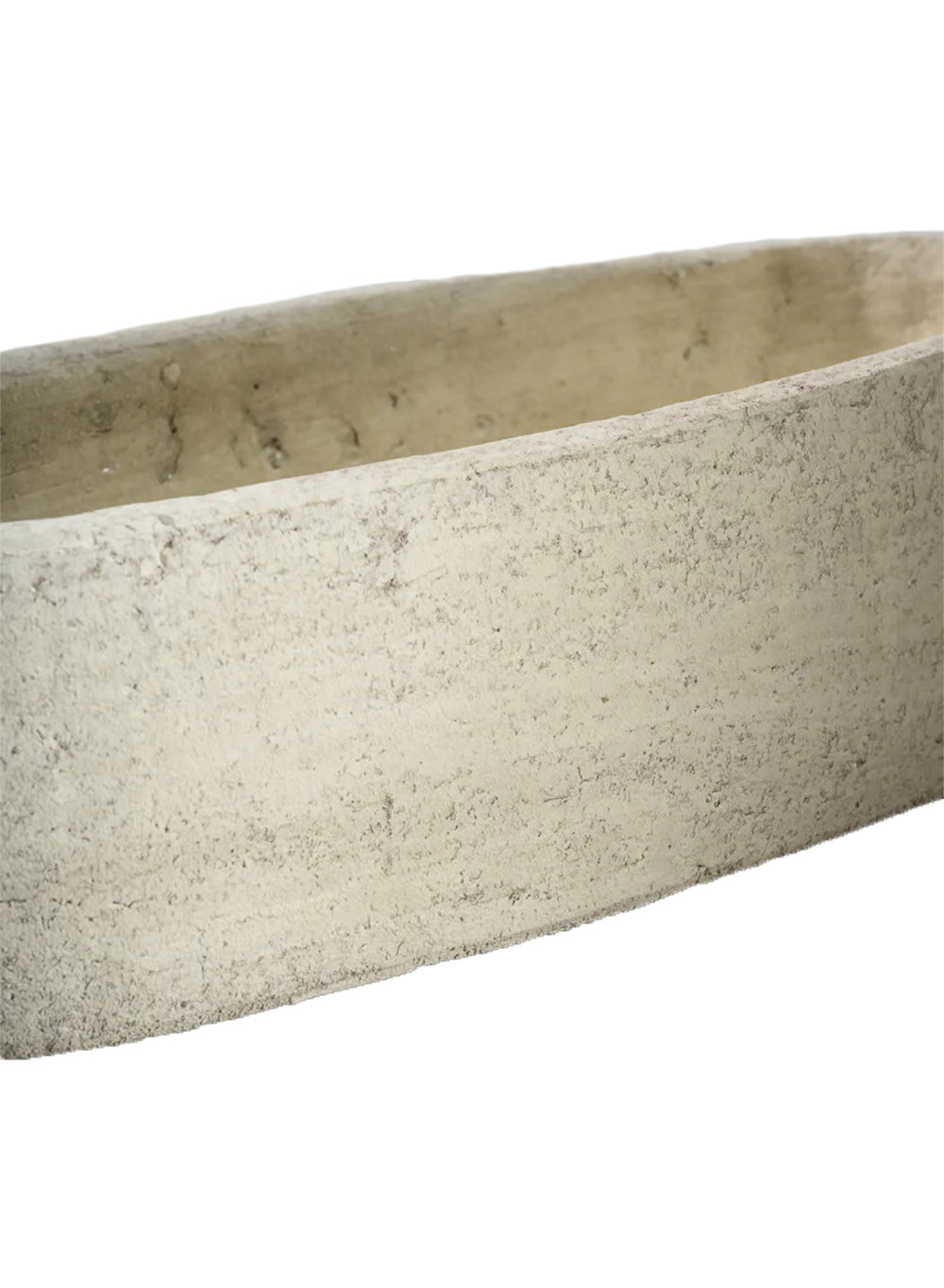 Sandstone Oval Planter Bowl, 11.5" Long & 5" Wide