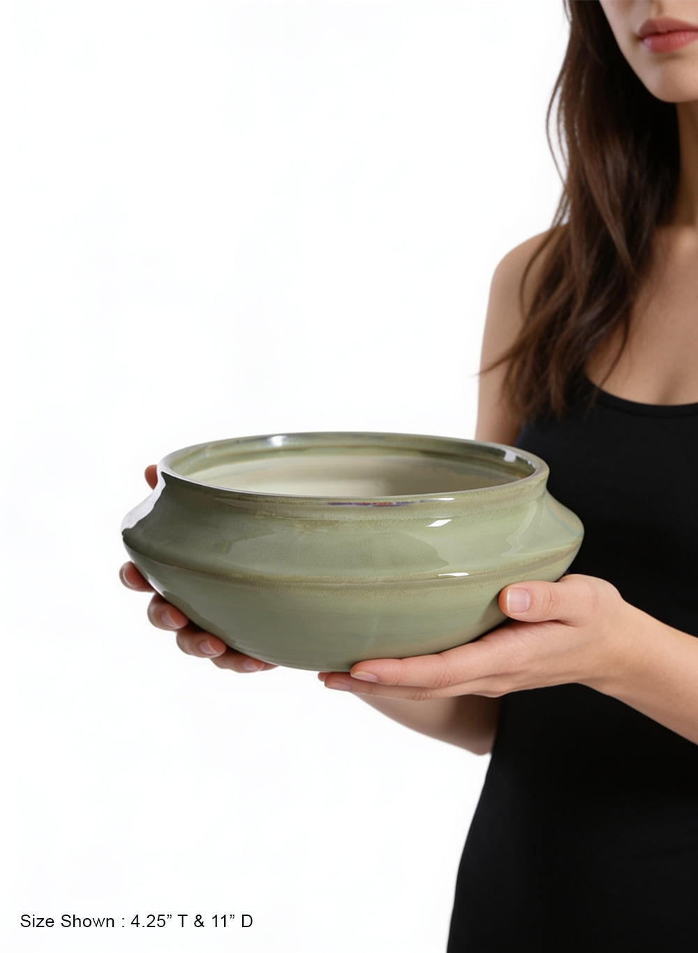 Sage Green Glazed Ceramic Bowl Collection