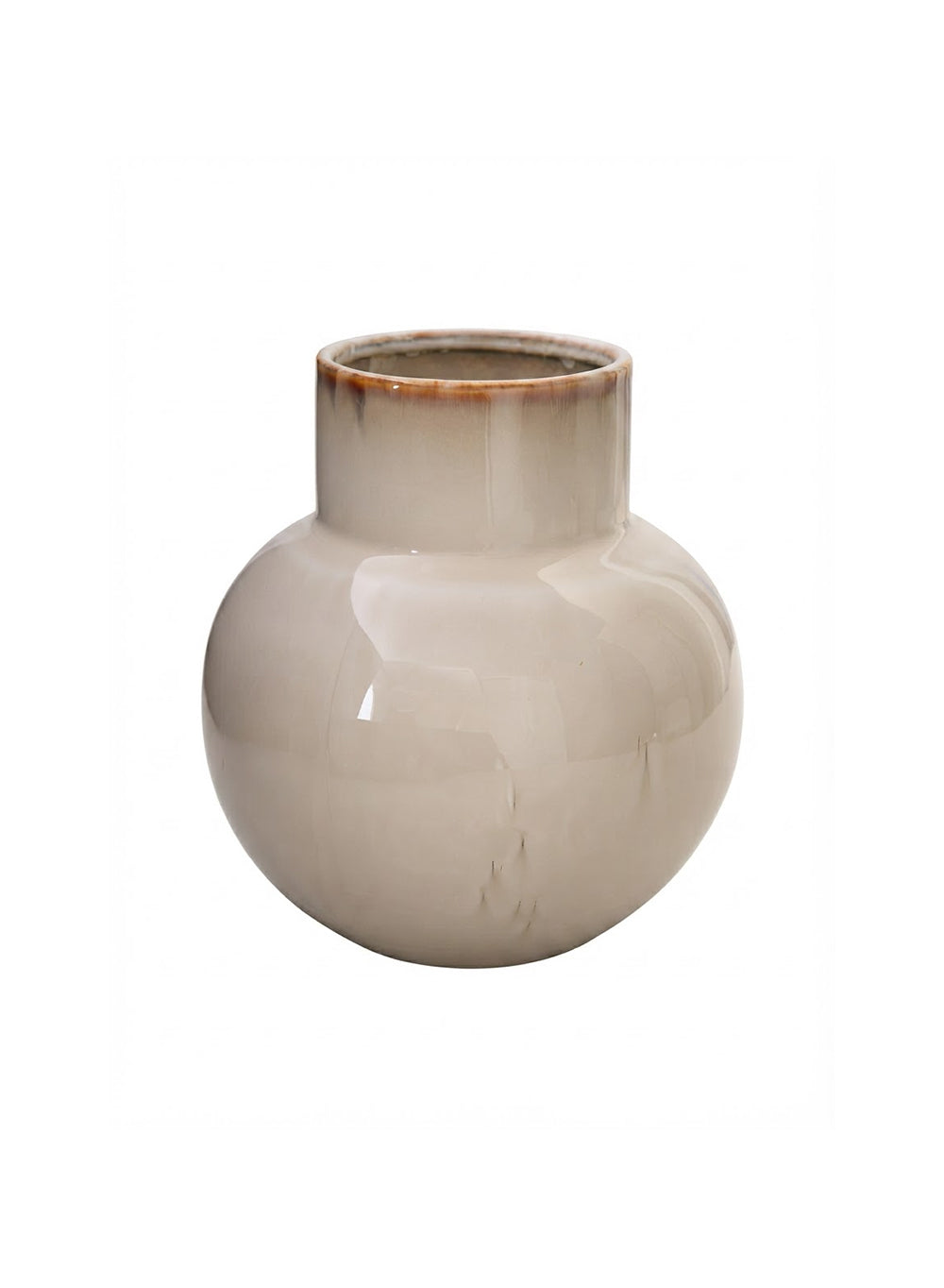 Asahi Cream Ceramic Vase Collection
