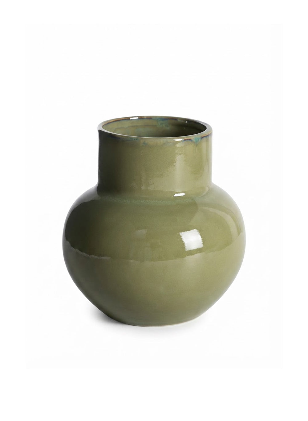 Asahi Moss Green Ceramic Vase Collection