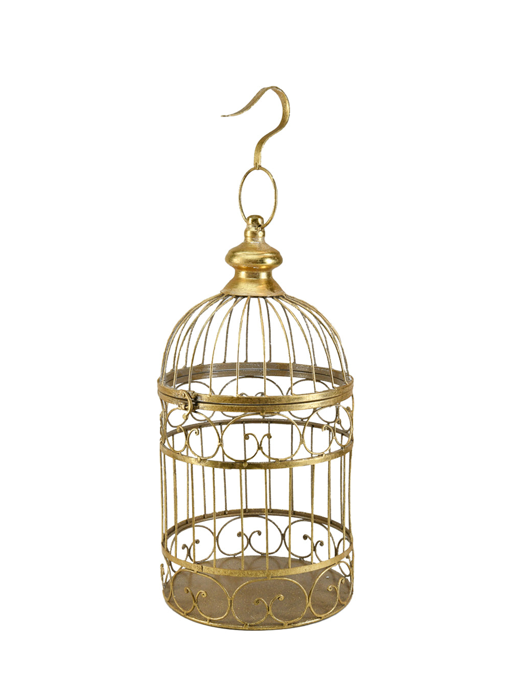 Birdcage Decor, Silver Metal in 2 Sizes & Color