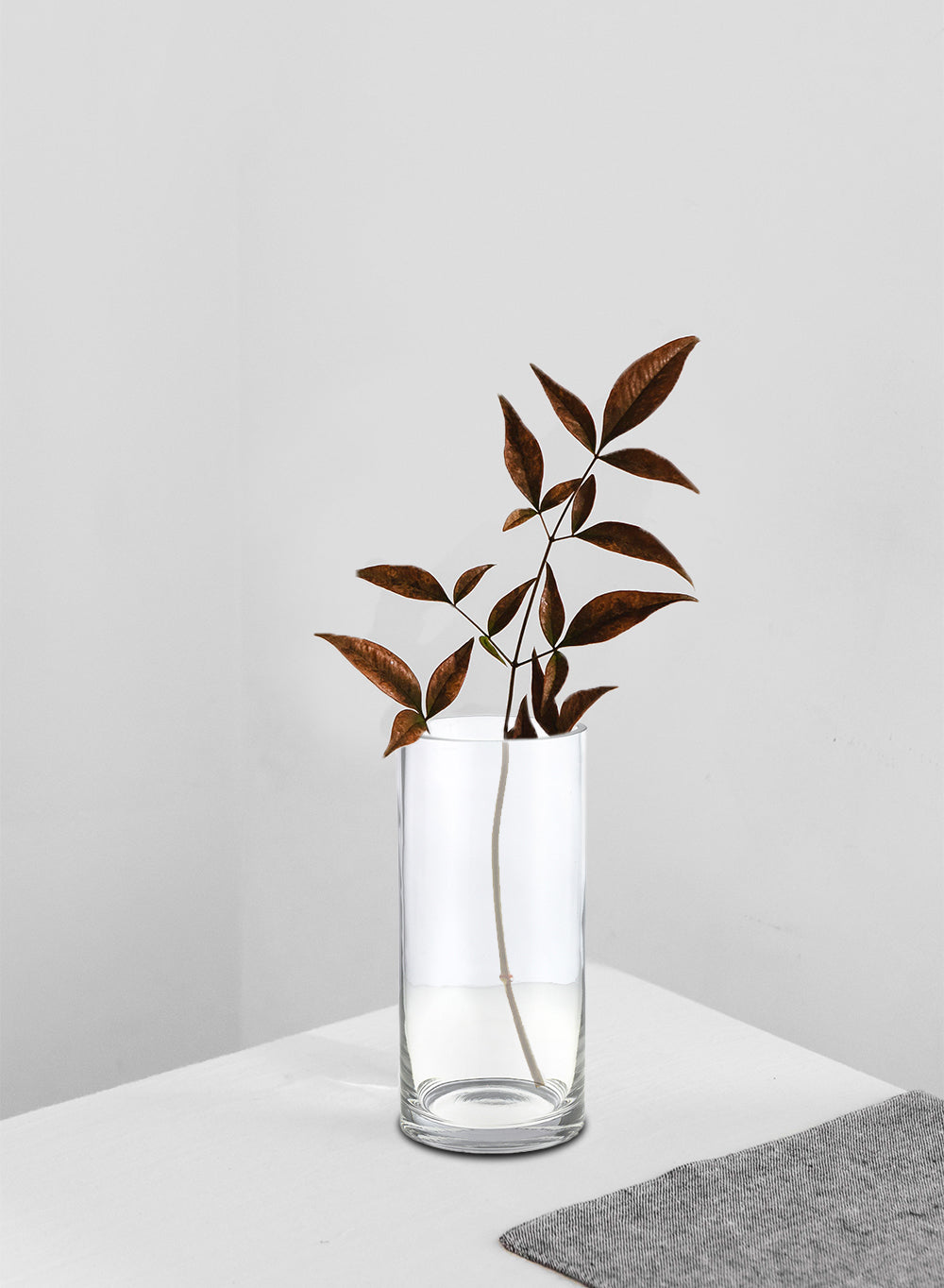 Glass Cylinder Hurricane Vase, in 4 Size Options