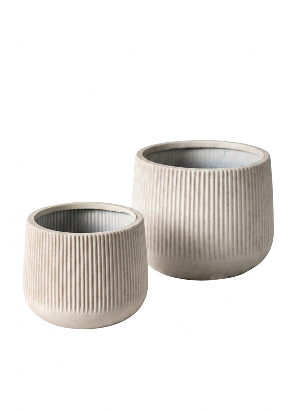 Bundle: Terra Ribbed Vase ( Small - Pack of 1 & Large - Pack of 1)