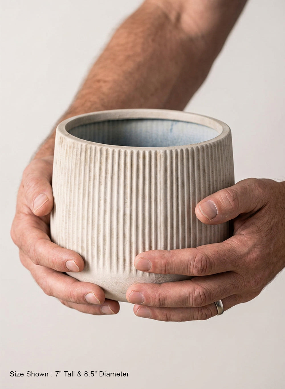 Terra Ribbed Vase Collection