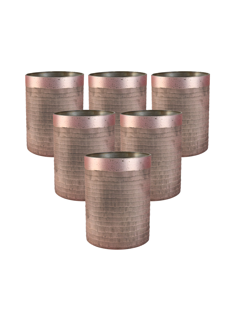 Rose Pink Glass Vase, in 2 Sizes