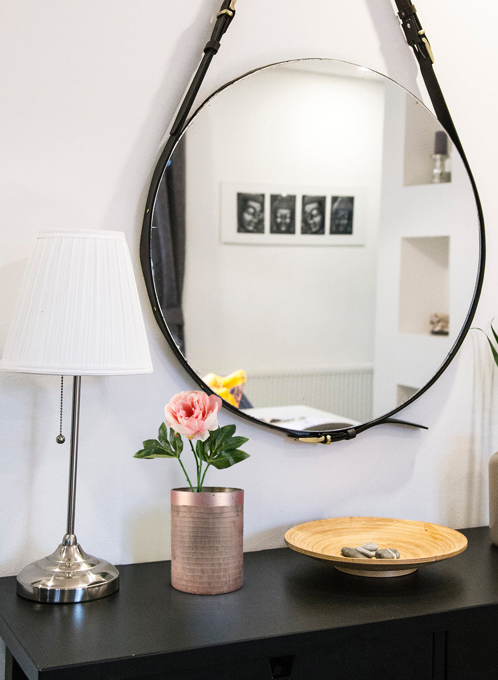 Rose Pink Glass Vase, in 2 Sizes