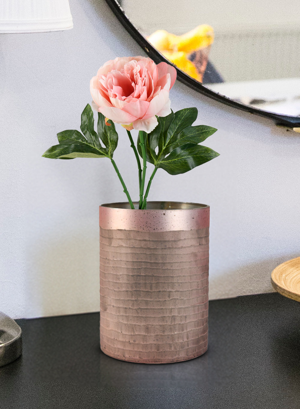 Rose Pink Glass Vase, in 2 Sizes