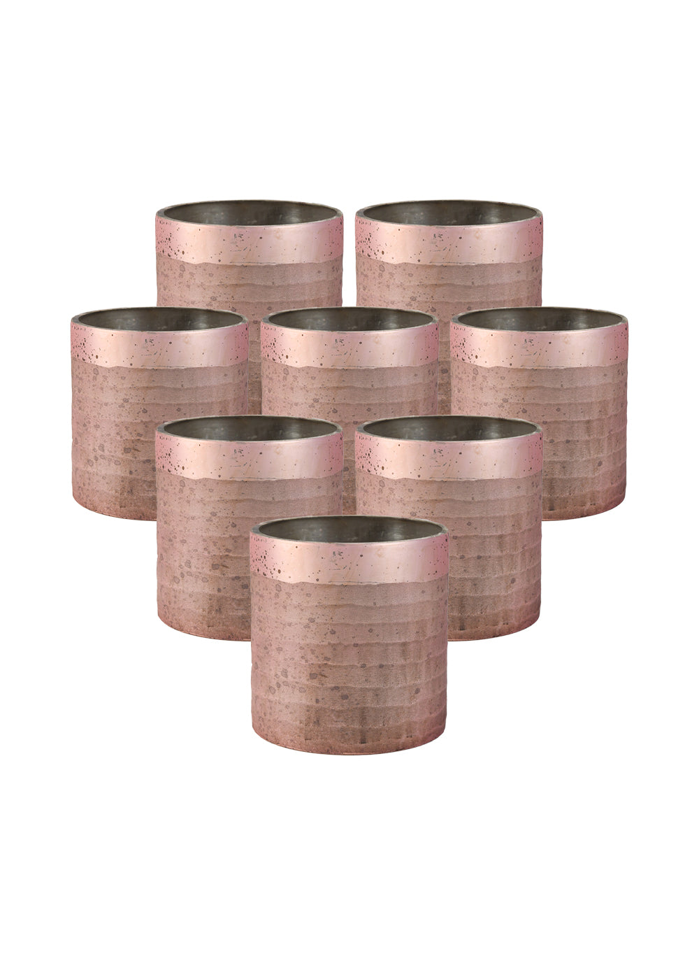 Rose Pink Glass Vase, in 2 Sizes