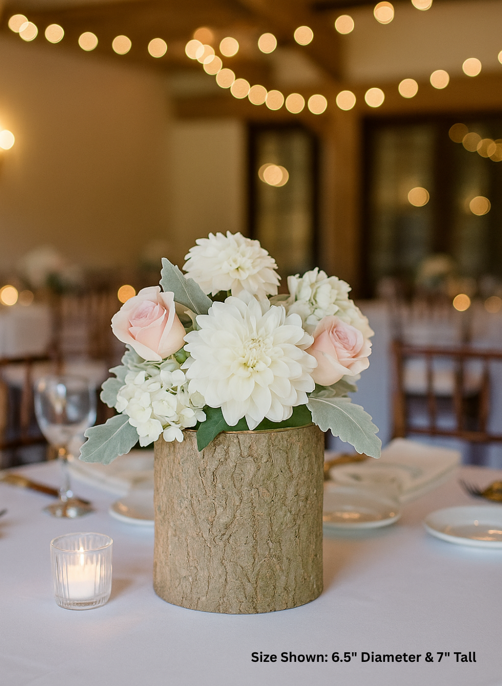 Wood Bark Vase