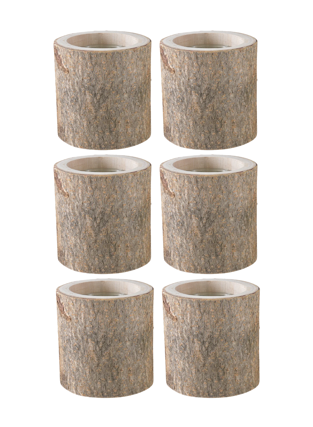 Wood Bark Vase
