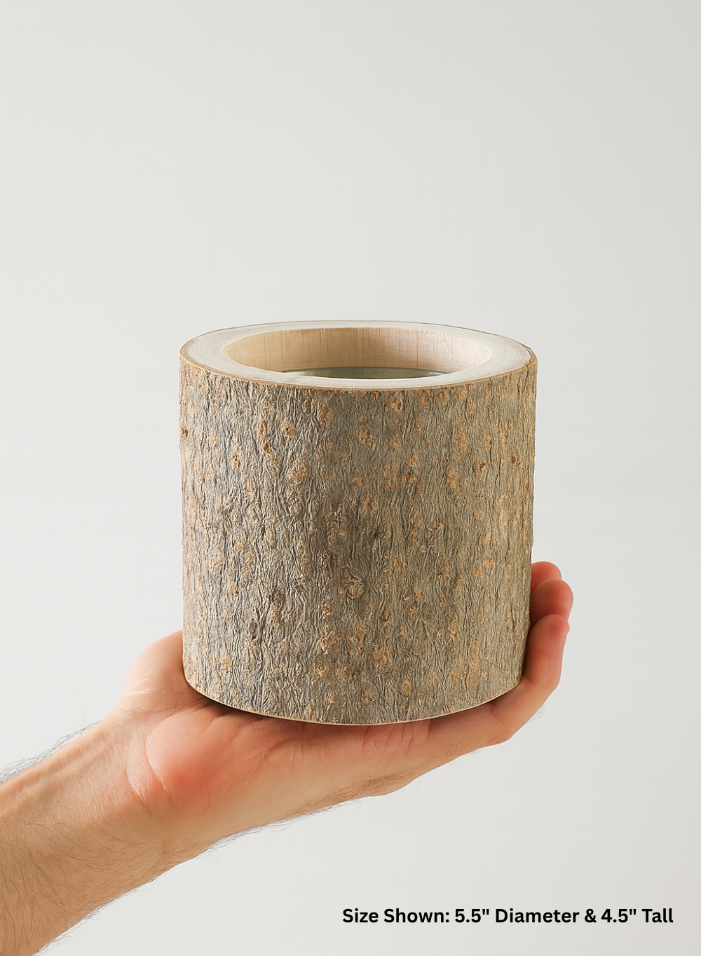 Wood Bark Vase