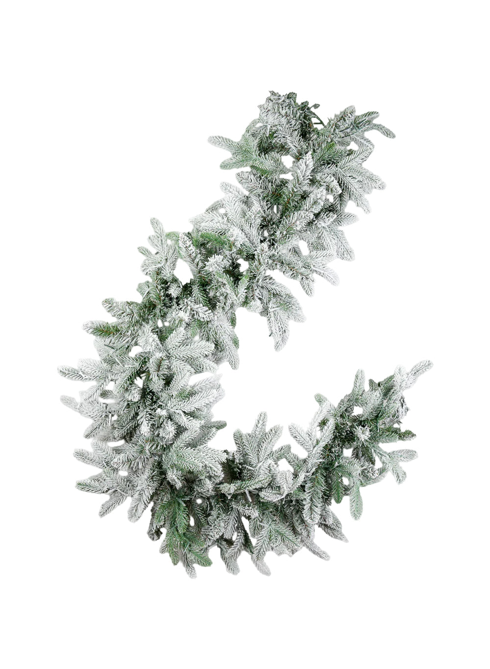 75" Pre-Lit Frosted Christmas Garland with 300 Warm White Lights