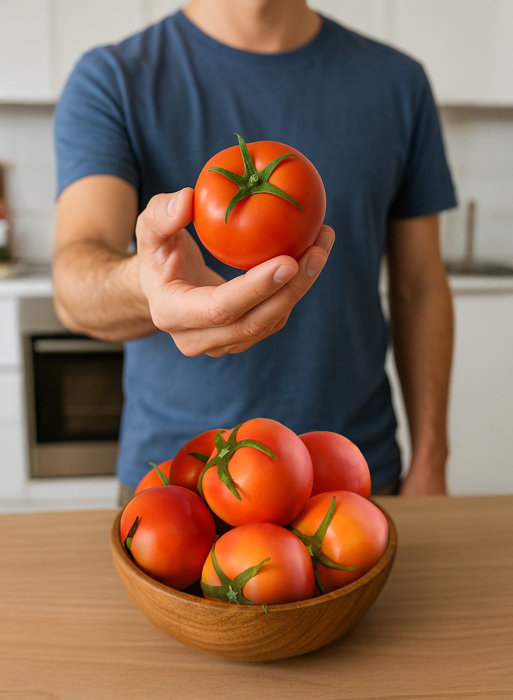 Faux Red Tomatoes, 2.6" Diameter & 2.5" Tall, Pack of 6