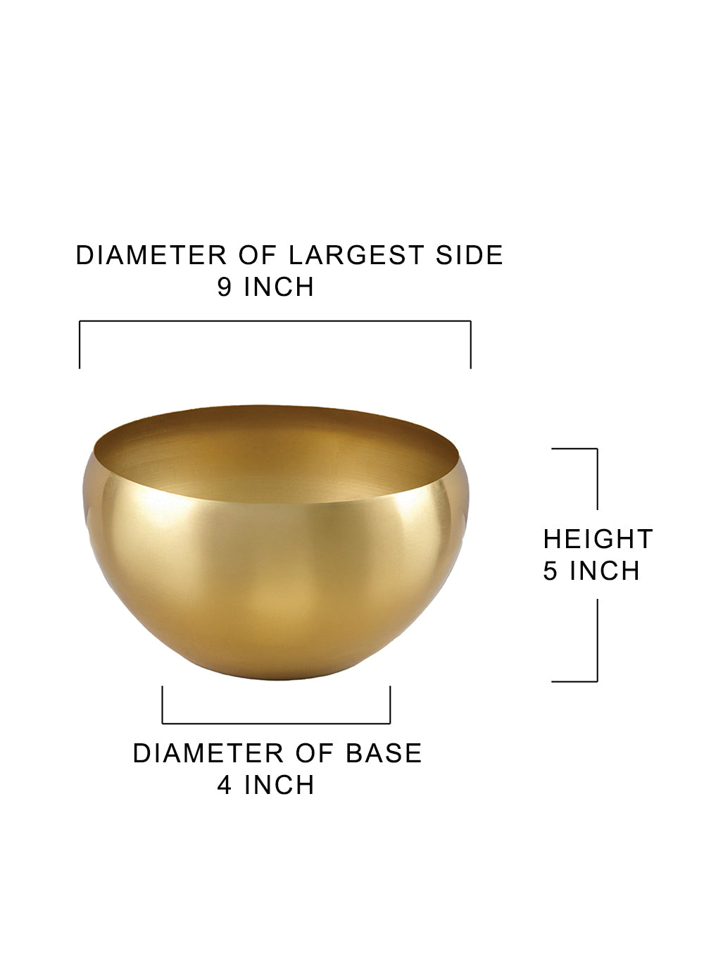 Decorative Shiny Luxe Gold Bowl