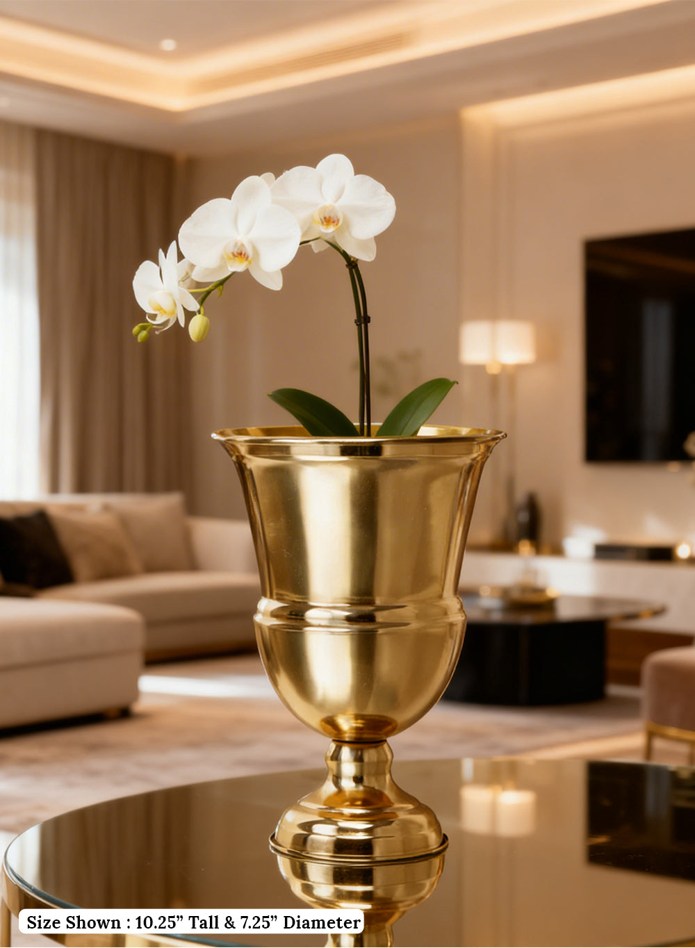 Decorative Gold Urn Vase Collection