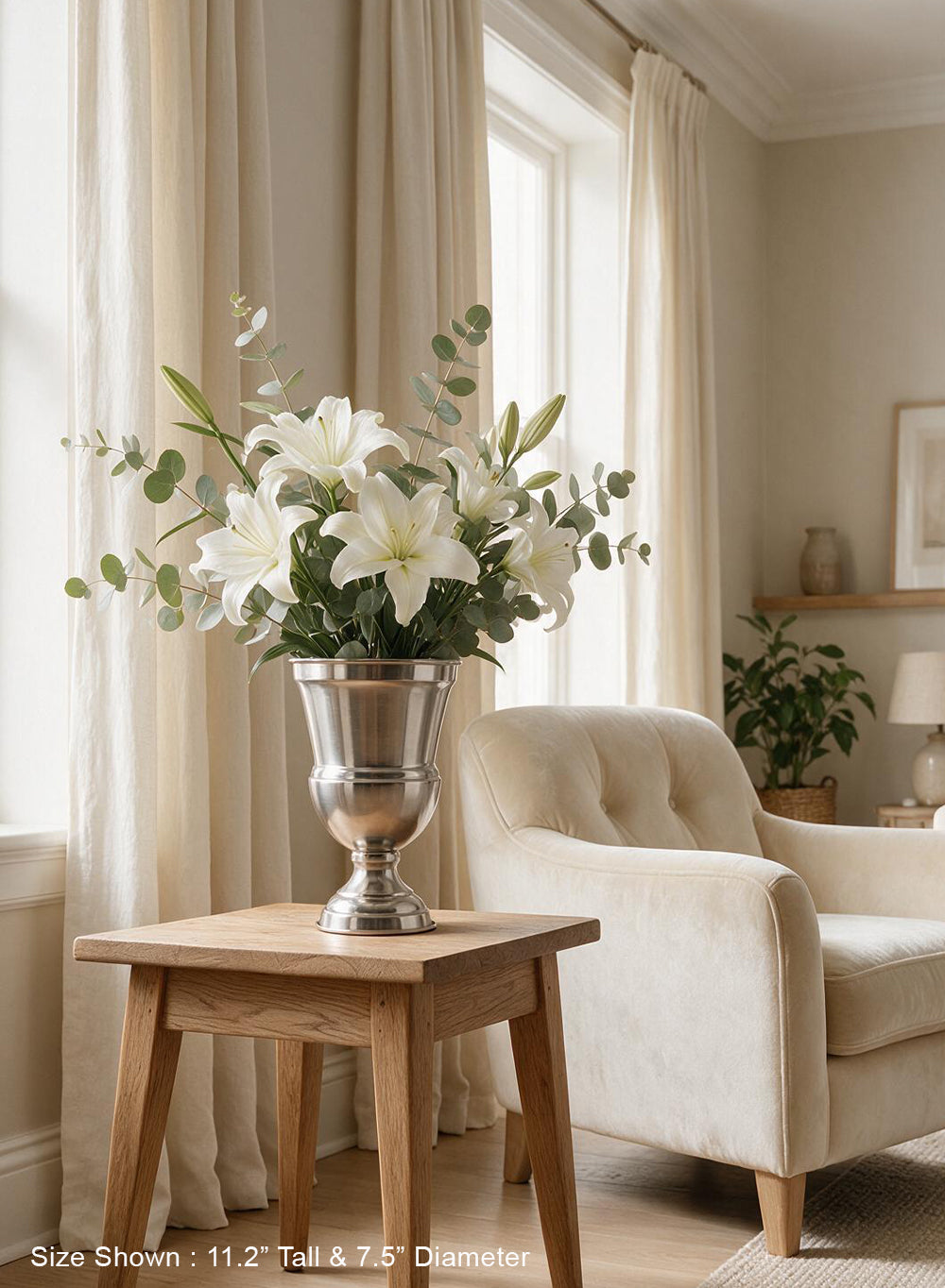 Decorative Gold & Silver Urn Vase Collection