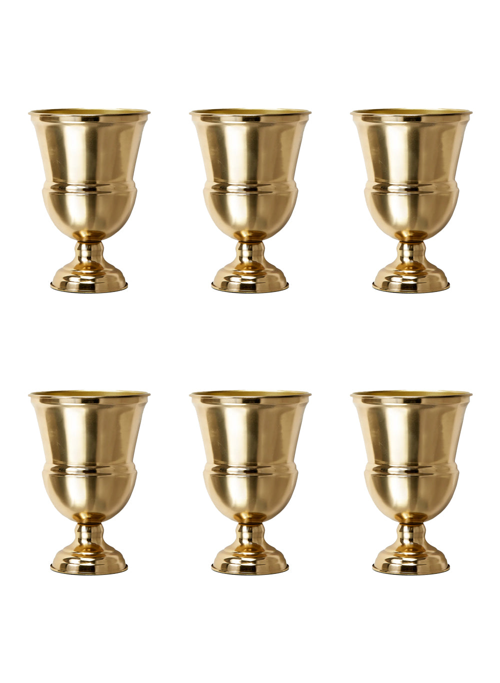 Decorative Gold & Silver Urn Vase Collection