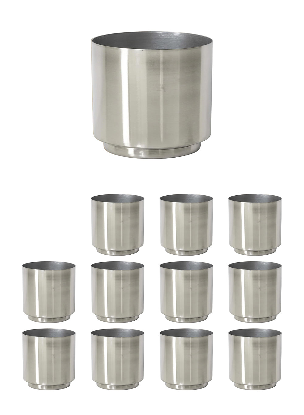 Cylindrical Shiny Finish Vase Collection