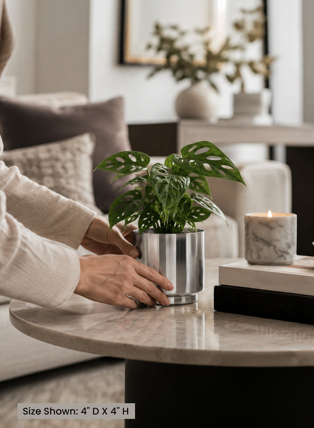 Cylindrical Shiny Finish Vase Collection