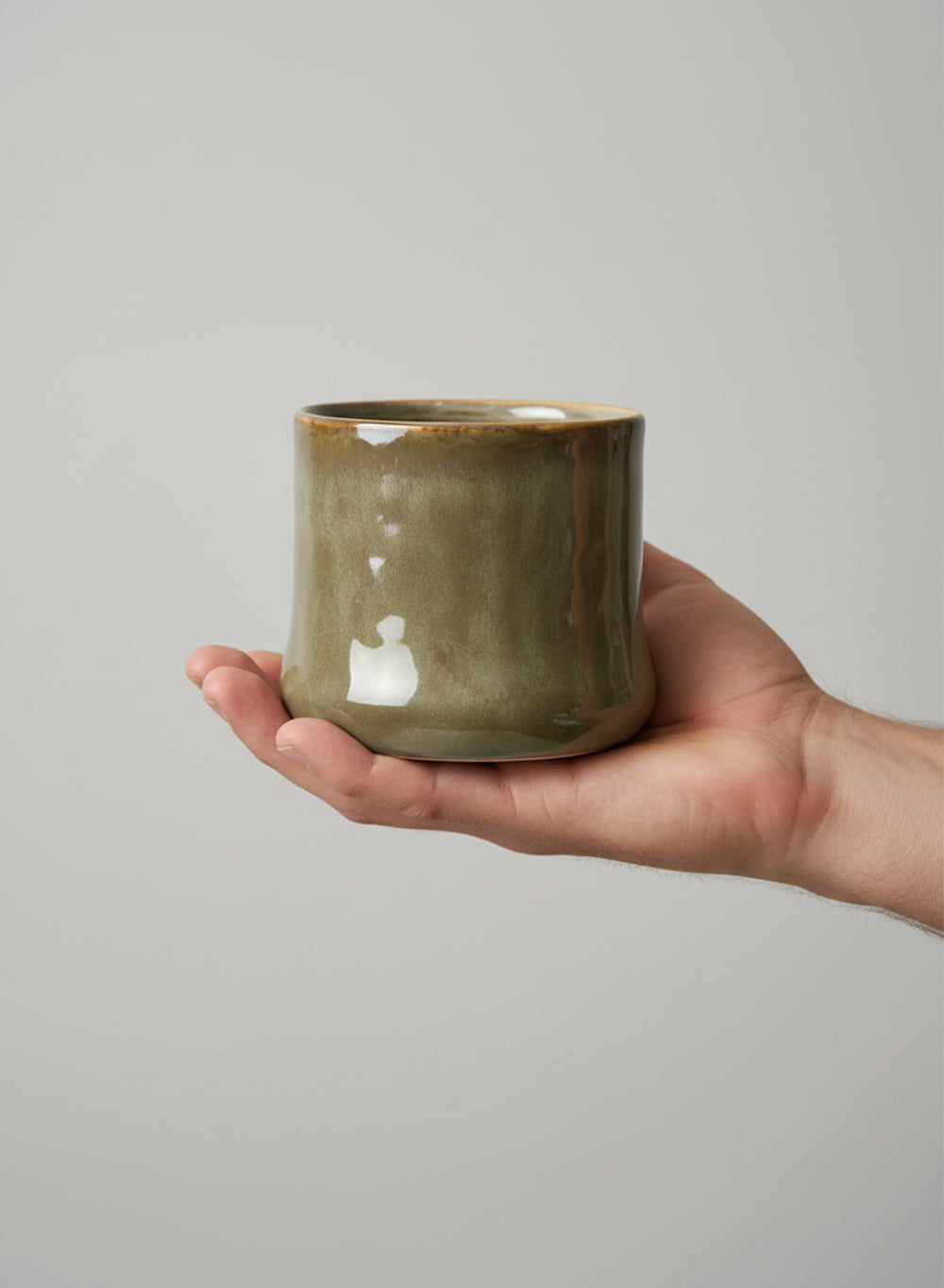 Verde Glaze Ceramic Cachepot Collection