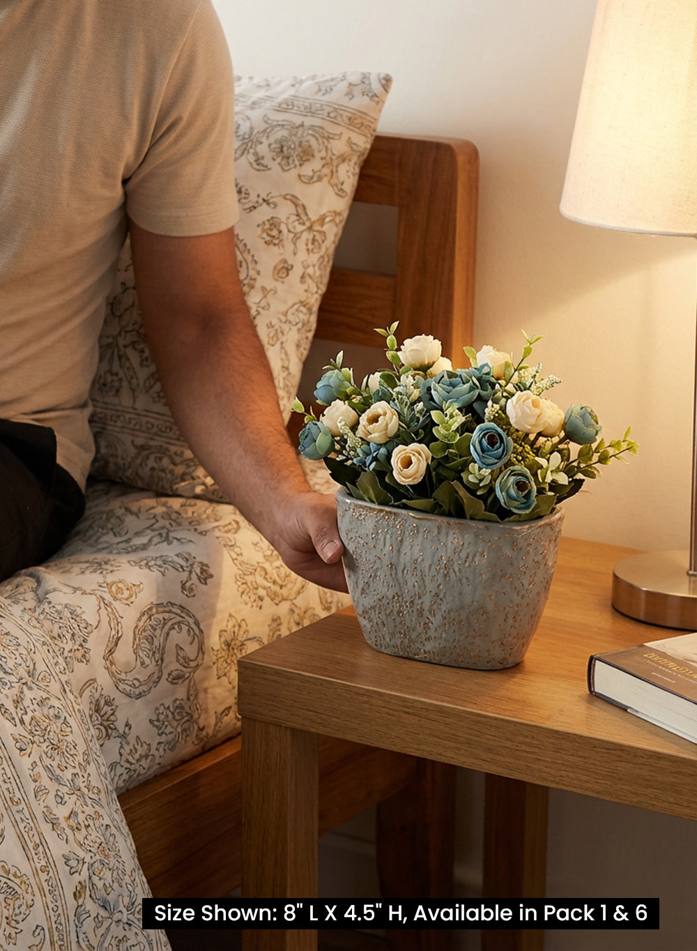 Pebblecrest Oval Ceramic Planter Collection