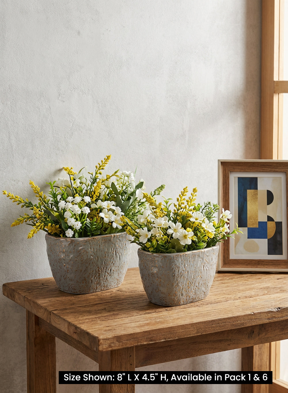 Pebblecrest Oval Ceramic Planter Collection