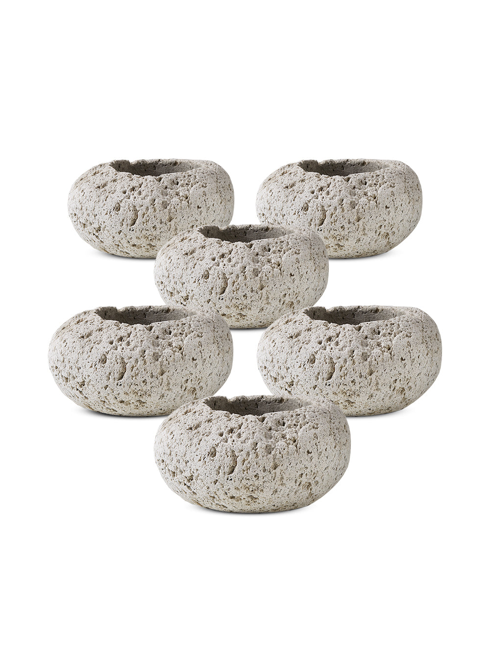 Natural Pumice Stone Vase, in 5 Unique Shapes & Sets