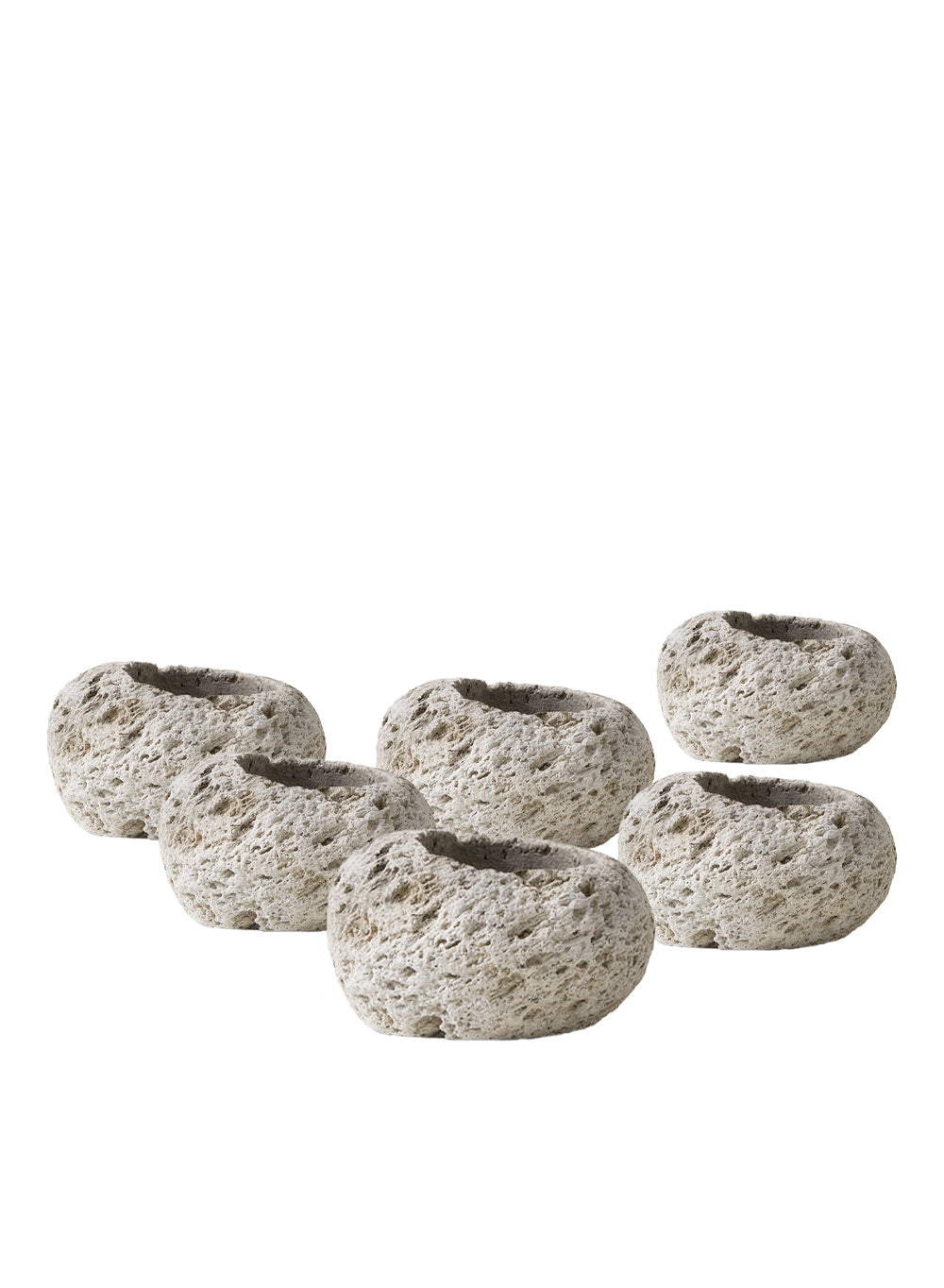 Natural Pumice Stone Vase, in 5 Unique Shapes & Sets