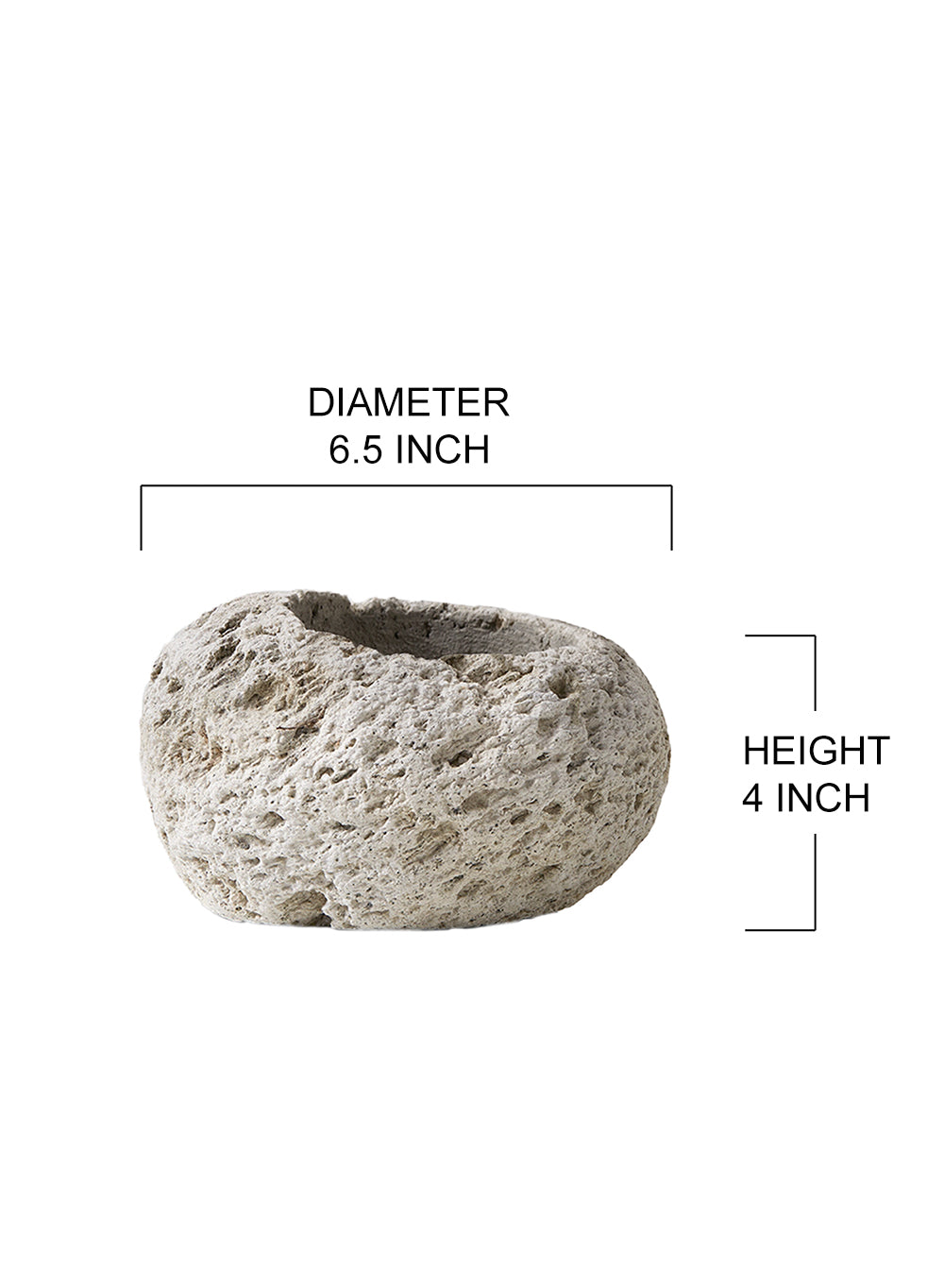Natural Pumice Stone Vase, in 5 Unique Shapes & Sets