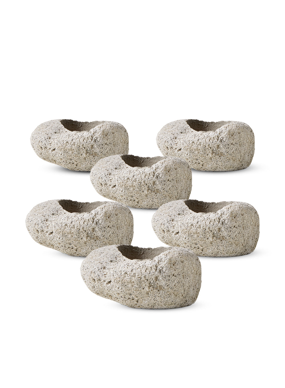 Natural Pumice Stone Vase, in 5 Unique Shapes & Sets