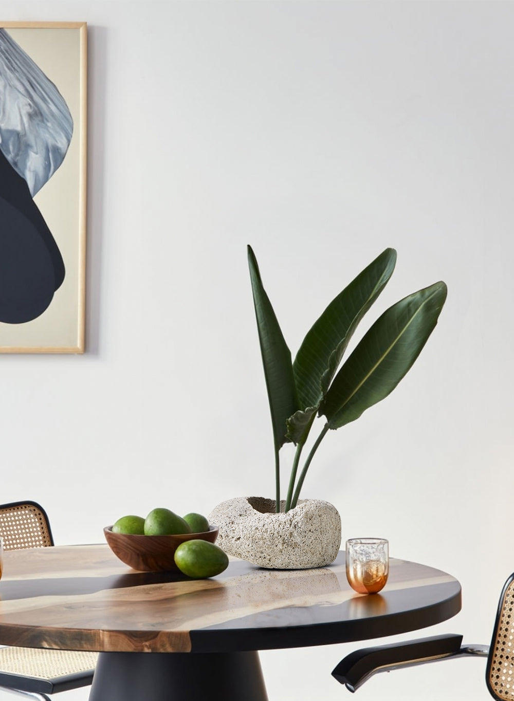 Natural Pumice Stone Vase, in 5 Unique Shapes & Sets