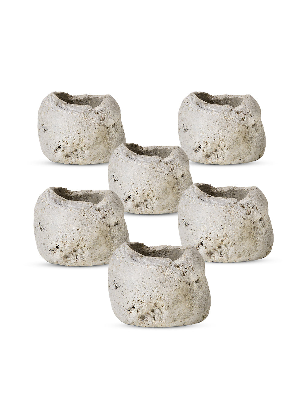 Natural Pumice Stone Vase, in 5 Unique Shapes & Sets