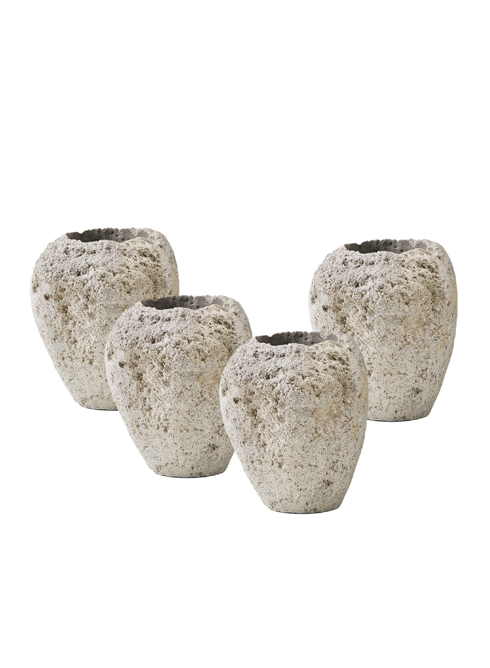 Natural Pumice Urn Vase, 11" Tall