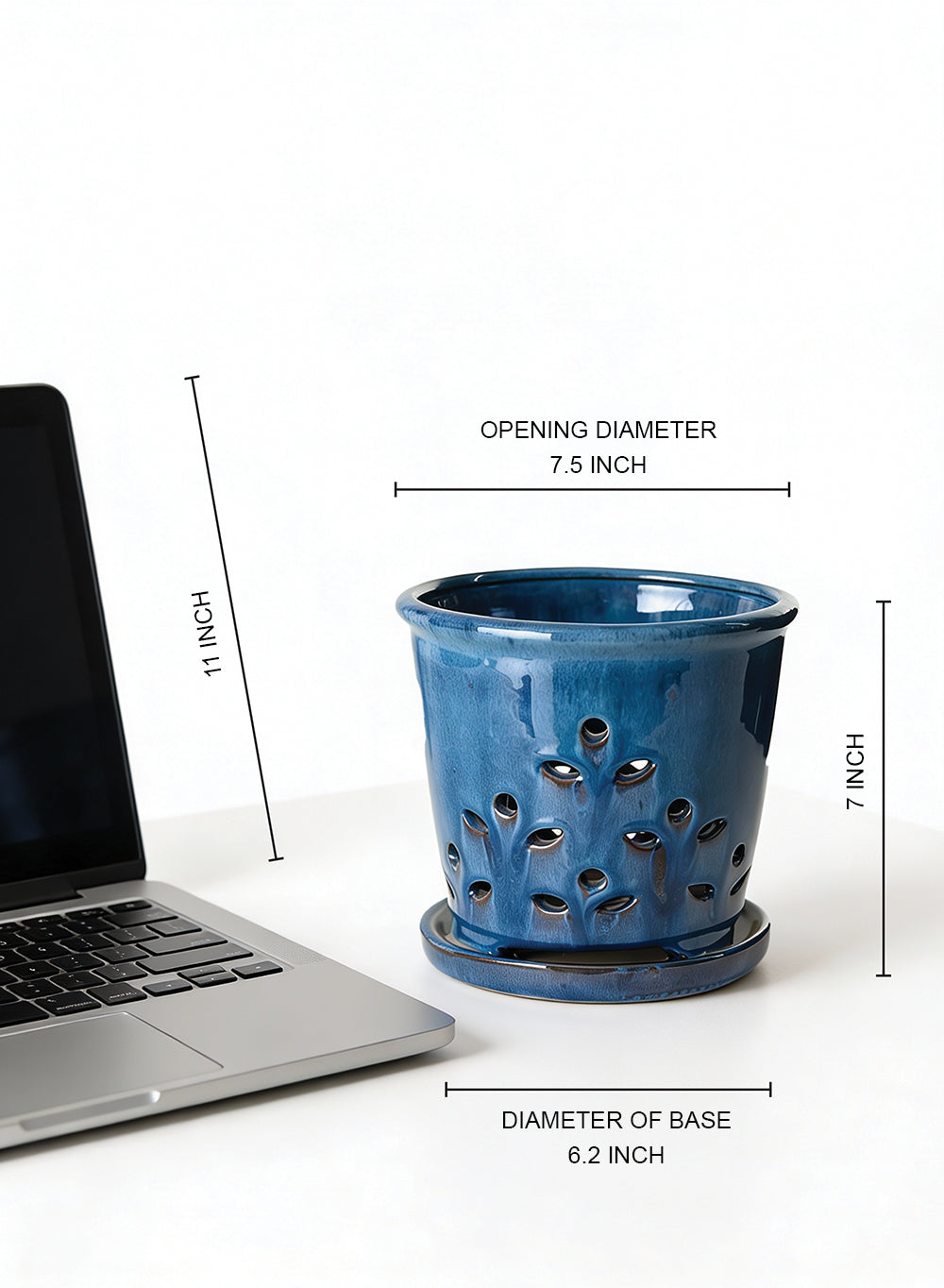 Leaf Breeze Ceramic Planter Collection