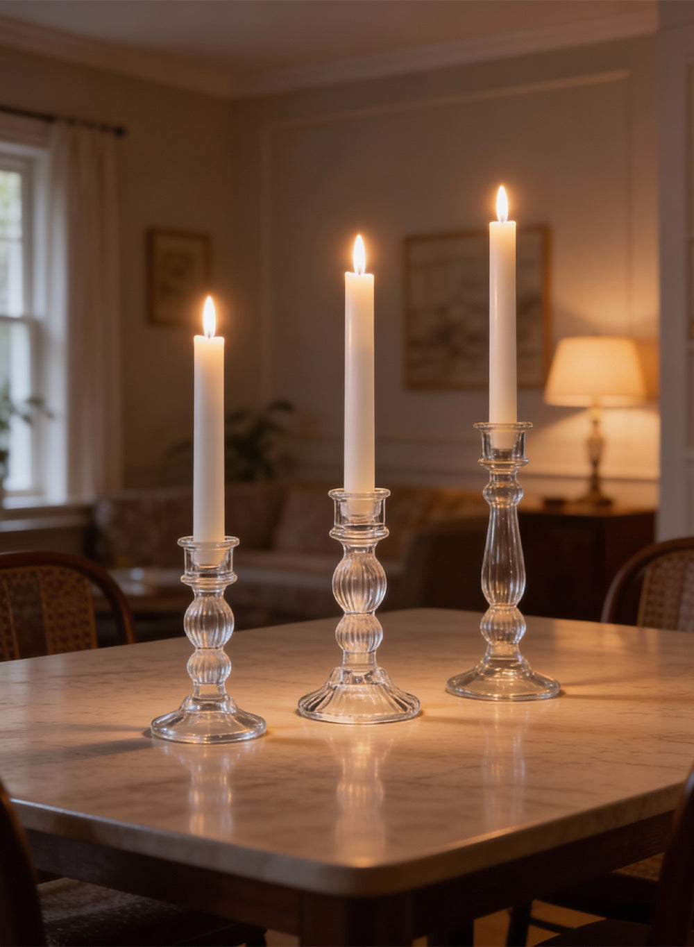 Flameless Wax LED Taper Candles Collection