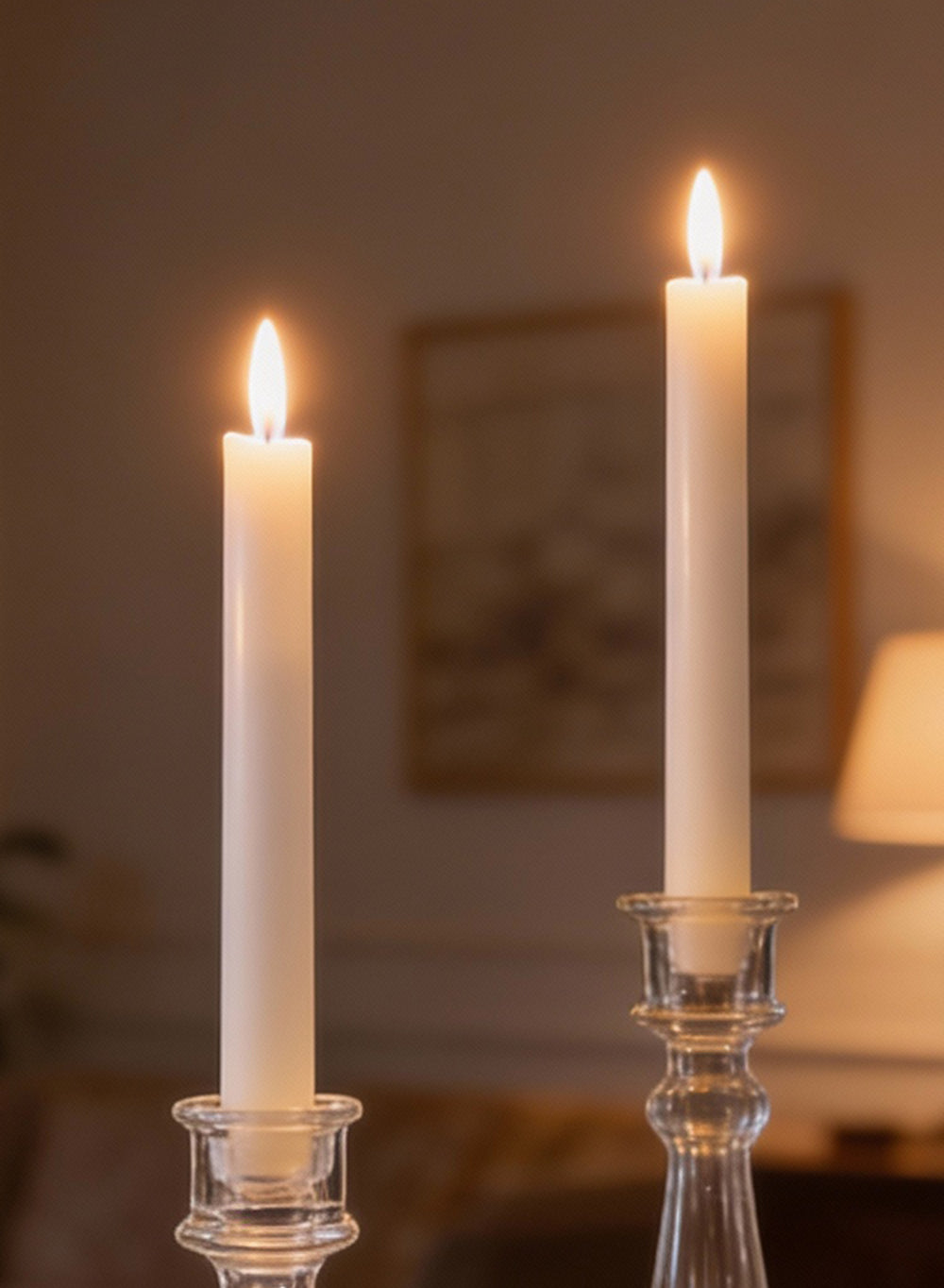 Flameless Wax LED Taper Candles Collection