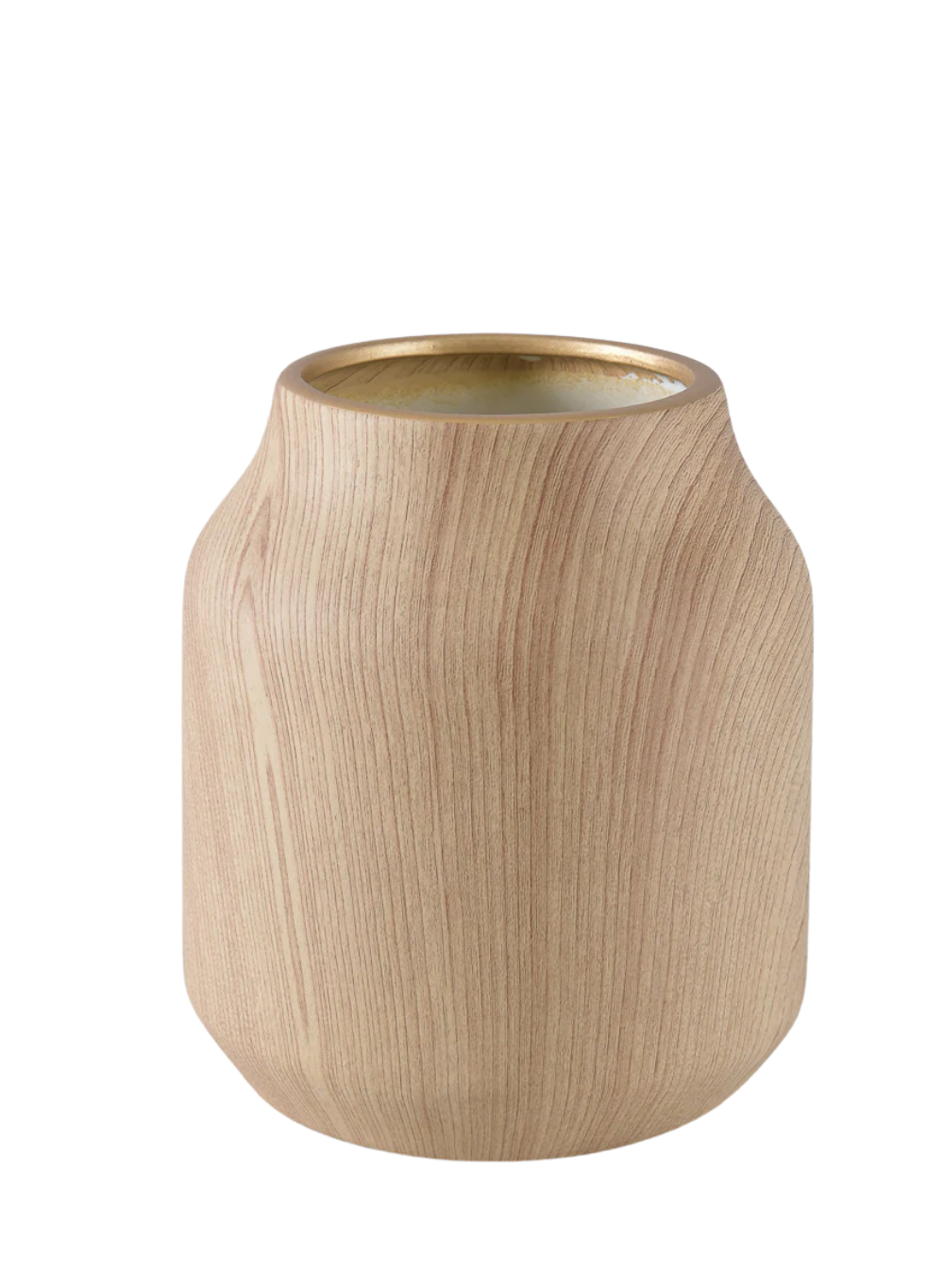 Ceramic Wood-Grain Vase