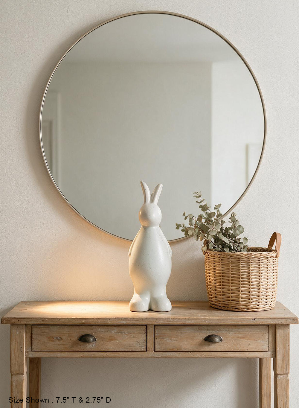 Standing Meadow Porcelain Rabbit Figurine Collection
